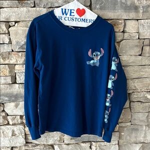 Lilo and stitch long sleeve women’s T-shirt, cute detail on sleeve. XS